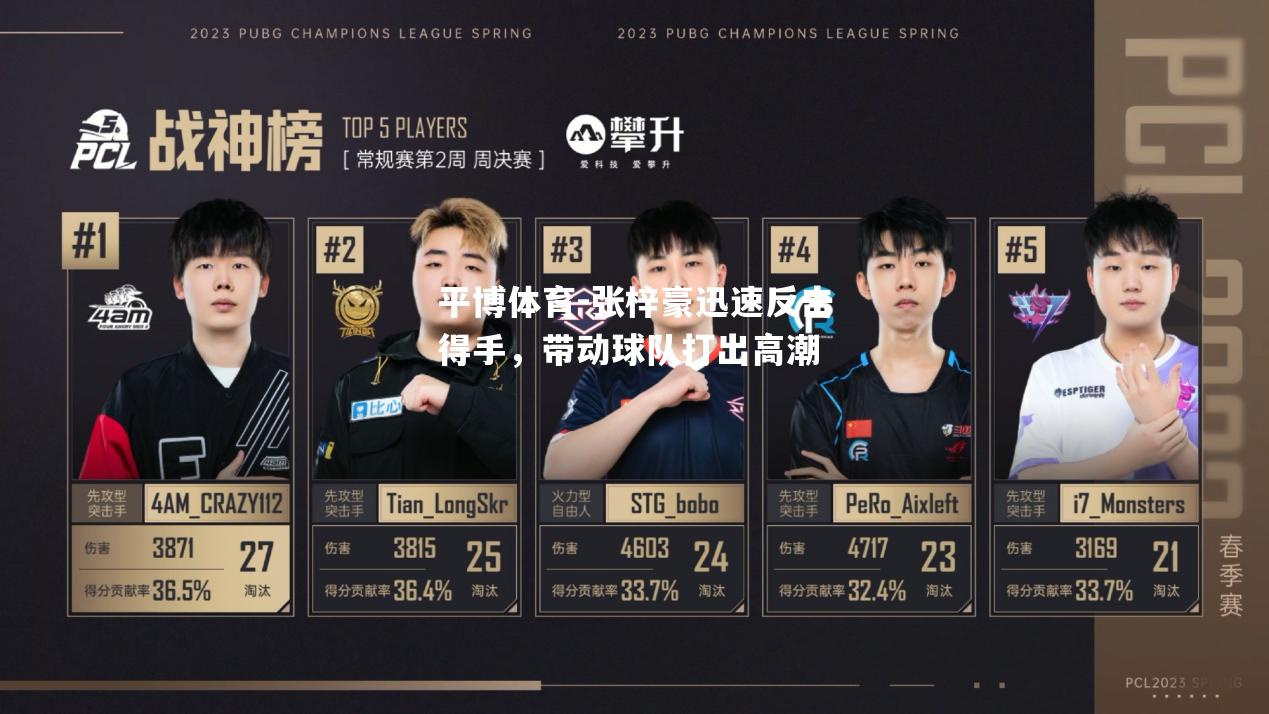 张梓豪迅速反击得手，带动球队打出高潮